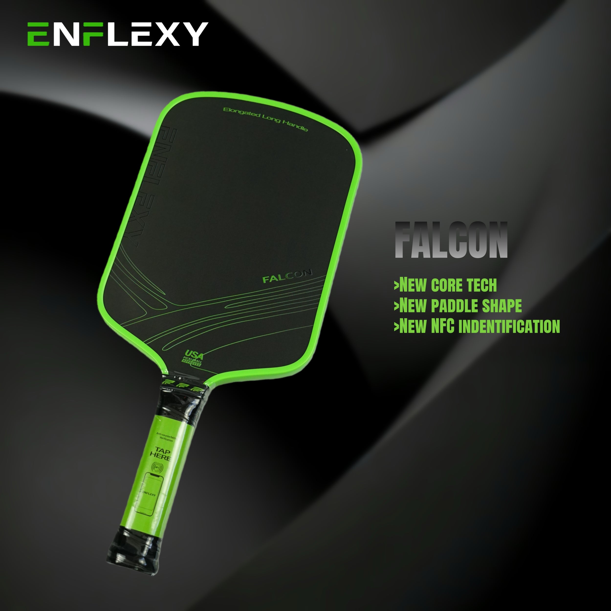ENFLEXY Falcon series Red foam core pickleball paddle with Toray