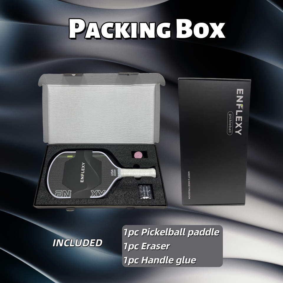 ENFLEXY Honeycomb TFP Core & Gray Titanium surface pickleball paddle