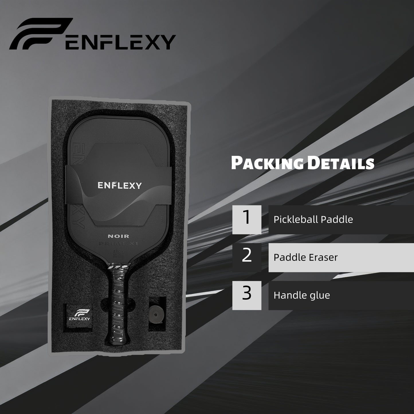 ENFLEXY Noir PRIME X1 Rougher grit Toray T700 Carbon fiber with True foam core