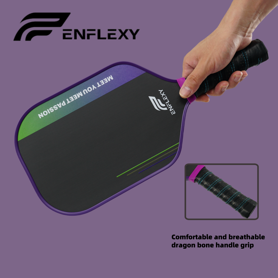ENFLEXY Honeycomb and EVA foam core & 4 layers Toray T700 Carbon fiber pickleball paddle