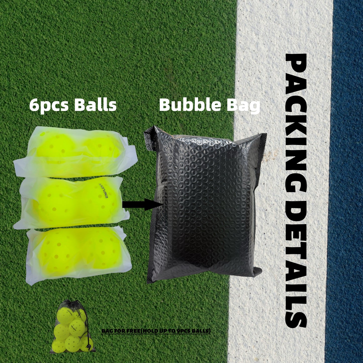 6 pack tournament 48 holes Pickleballs