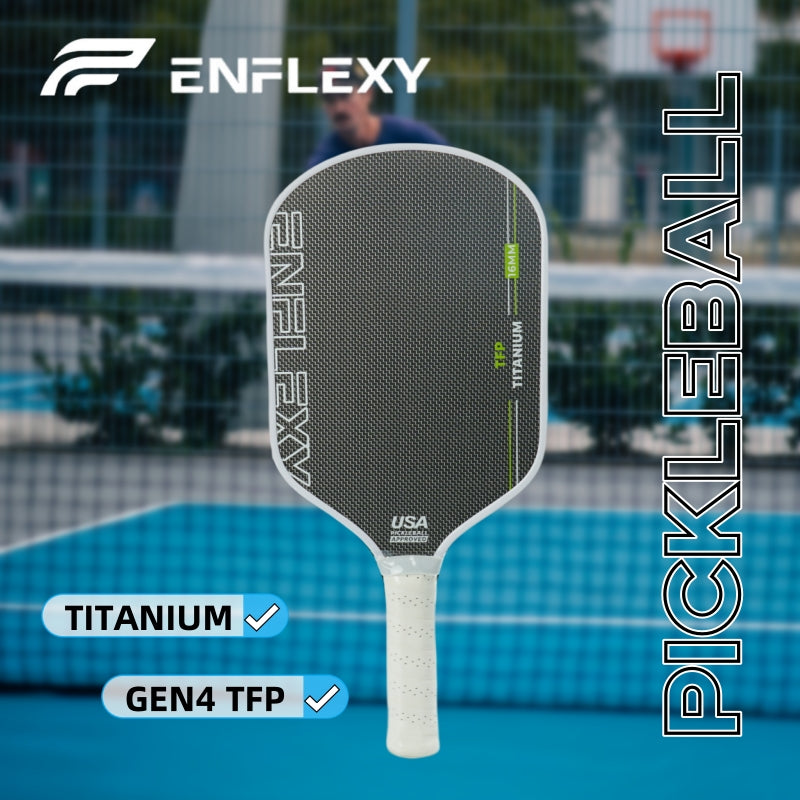ENFLEXY Honeycomb TFP Core & Gray Titanium surface pickleball paddle