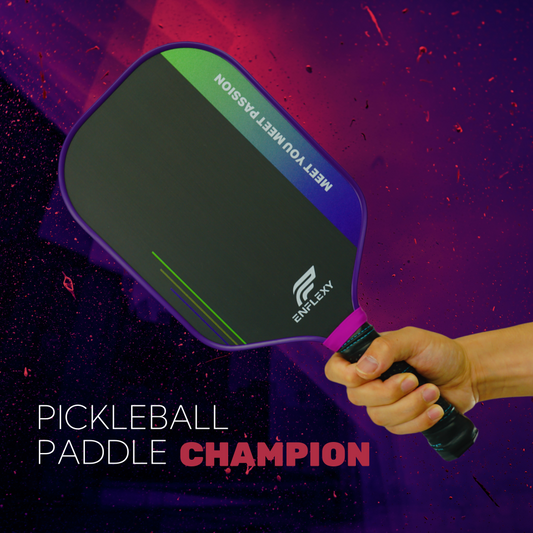 ENFLEXY Honeycomb and EVA foam core & 4 layers Toray T700 Carbon fiber pickleball paddle