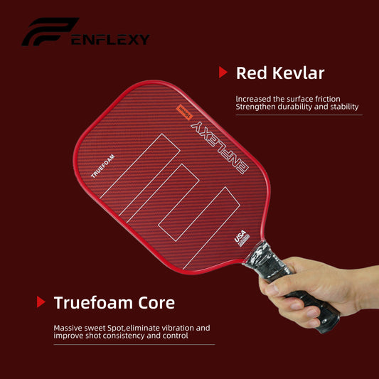 Enflexy Kevlar pickleball paddle with Trufoam core