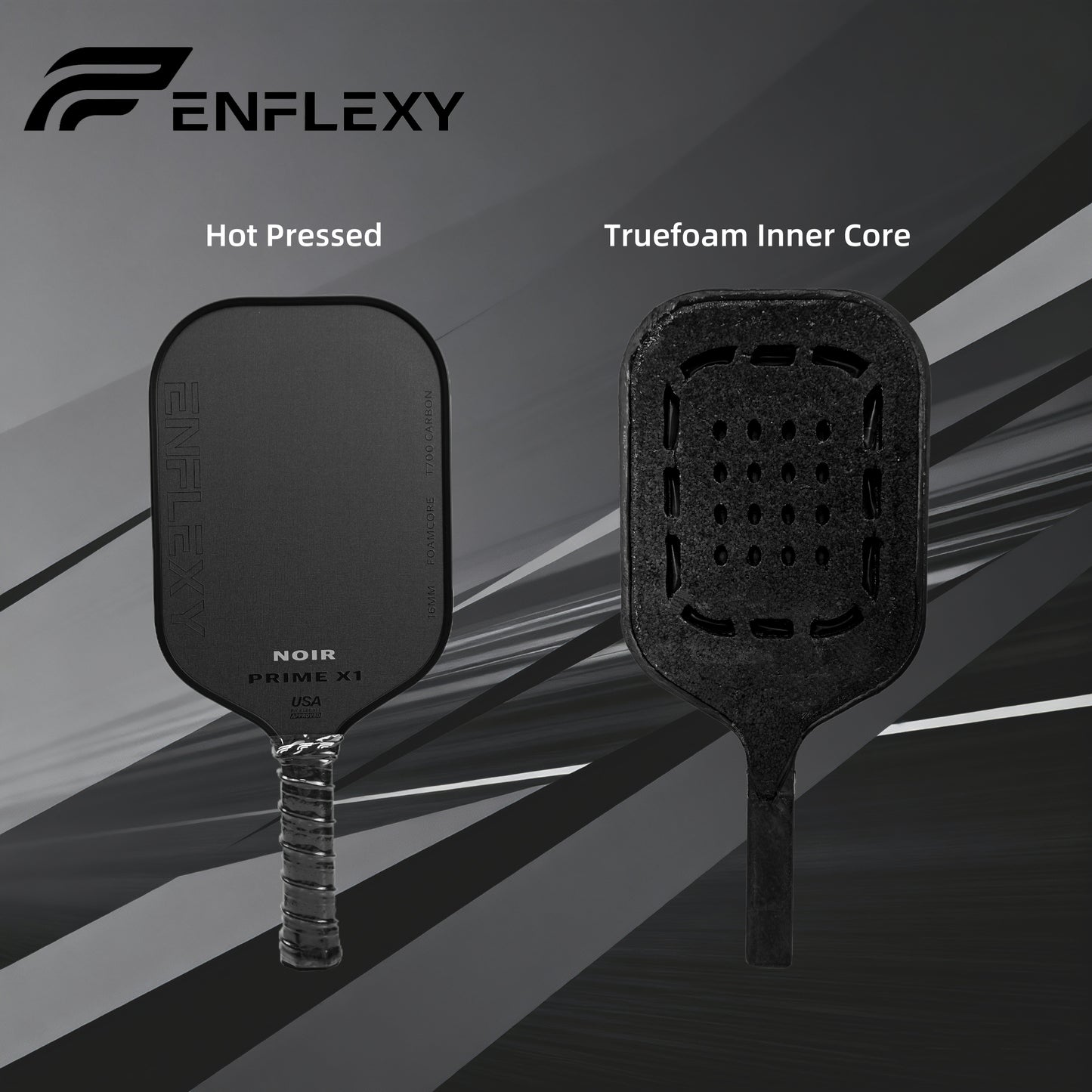 ENFLEXY Noir PRIME X1 Rougher grit Toray T700 Carbon fiber with True foam core