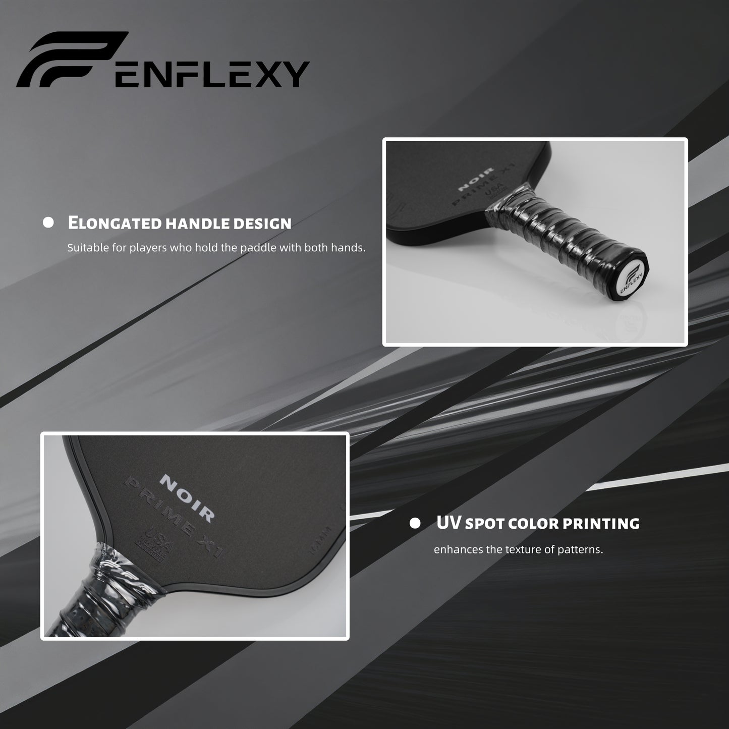 ENFLEXY Noir PRIME X1 Rougher grit Toray T700 Carbon fiber with True foam core