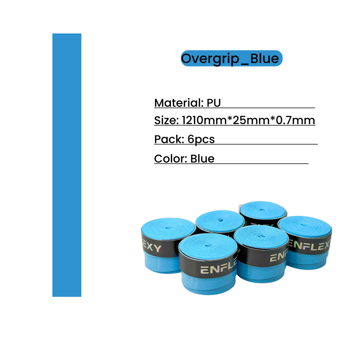6 pack PU rackets Overgrip