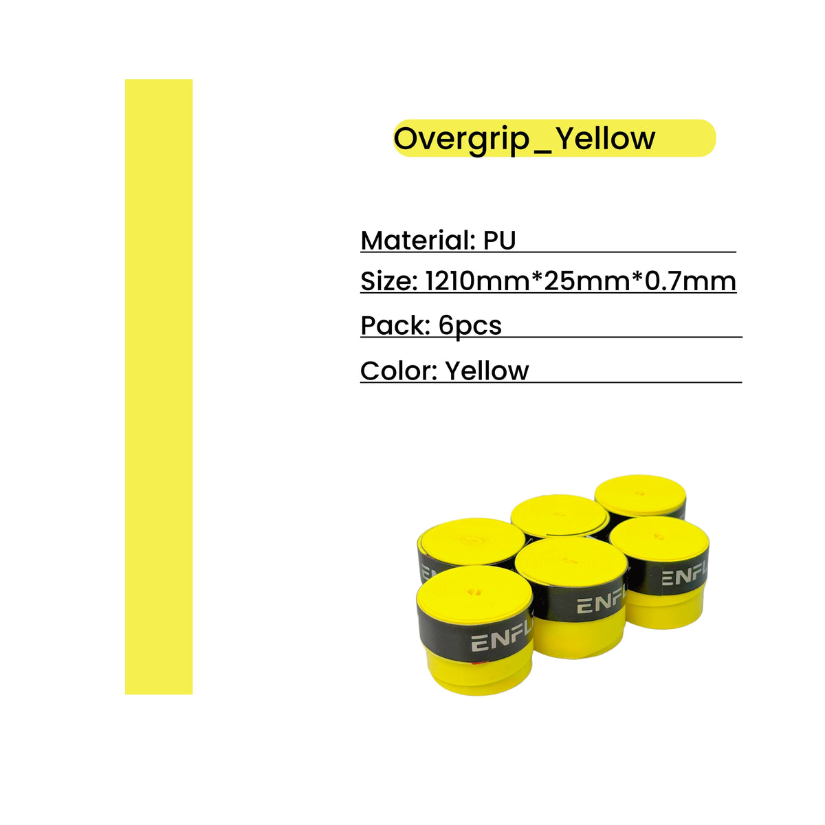 6 pack PU rackets Overgrip