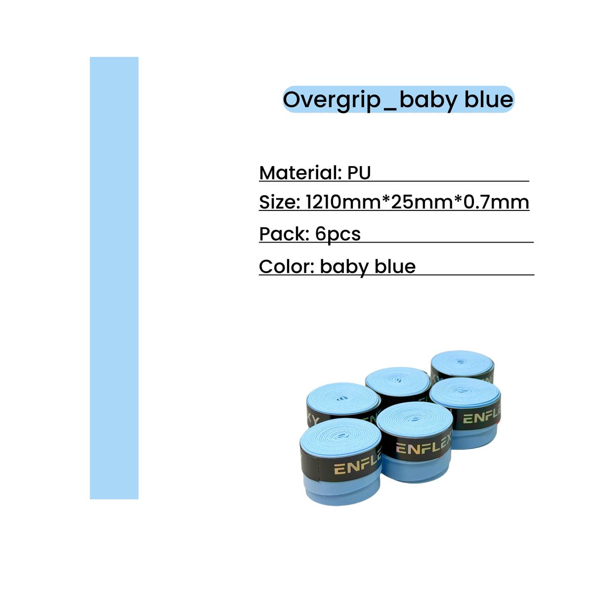 6 pack PU rackets Overgrip