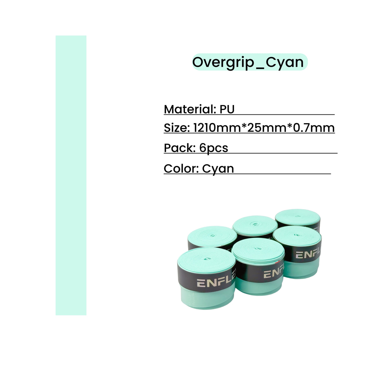 6 pack PU rackets Overgrip