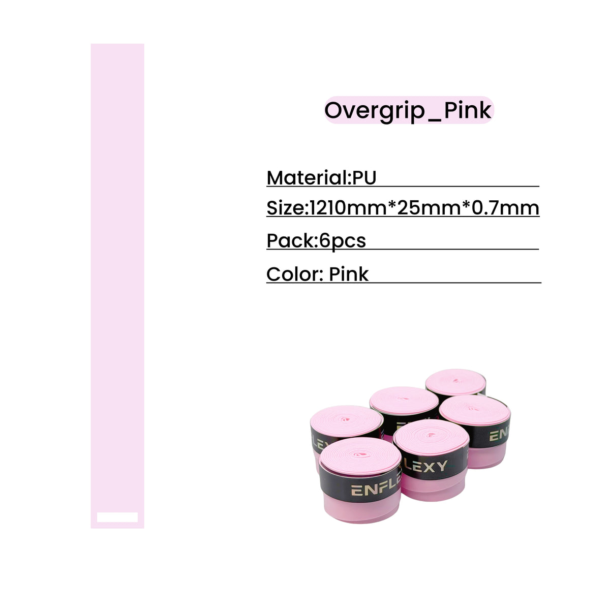 6 pack PU rackets Overgrip