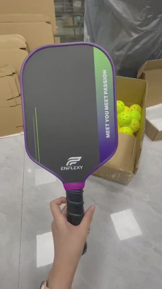 ENFLEXY Honeycomb and EVA foam core & 4 layers Toray T700 Carbon fiber pickleball paddle