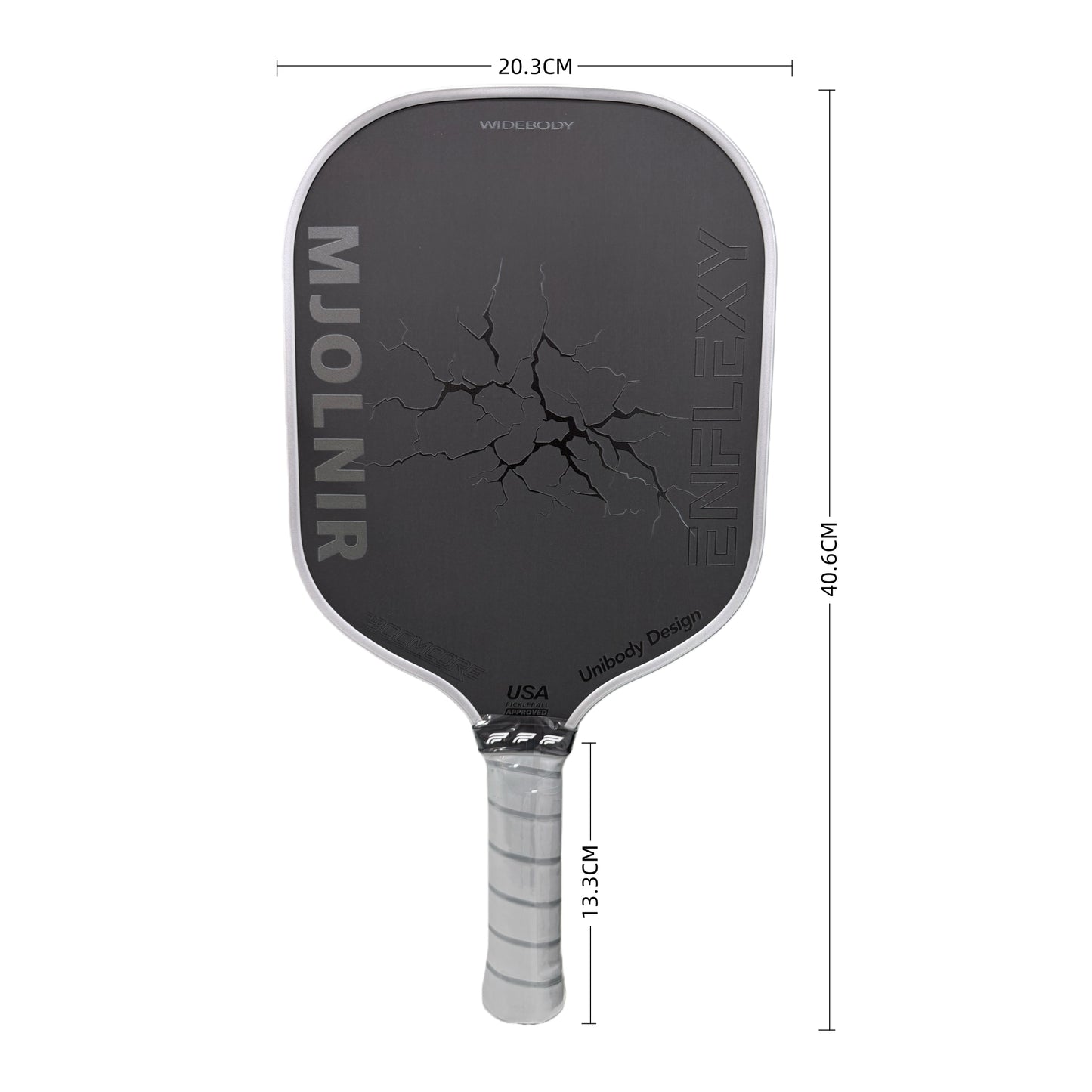 ENFLEXY MJOLNIR Boom core pickleball paddle with Toray T700 carbon fiber