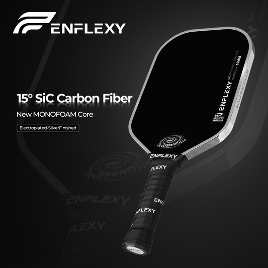 2026 ENFLEXY new Monofoam core Hypernova pickleball paddle with 15° SIC carbon surface